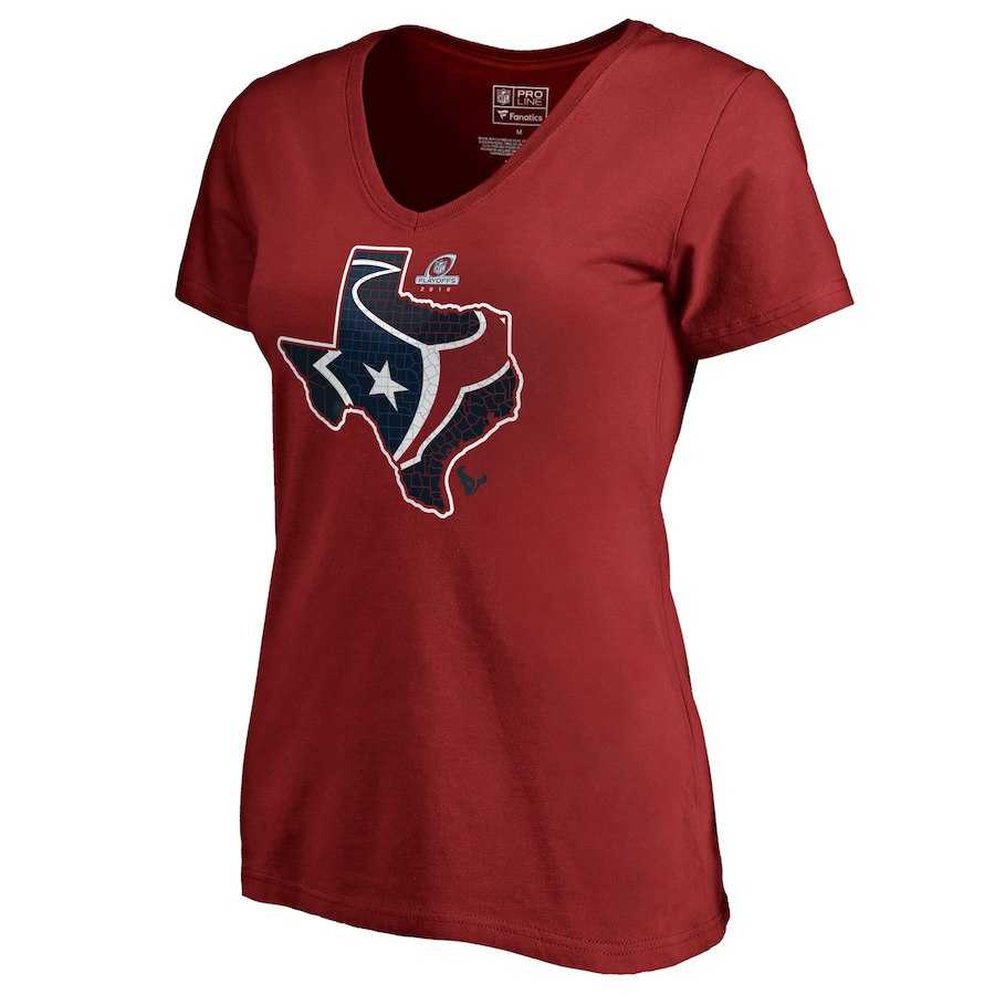 Women Texans Red 2018 NFL Playoffs T-Shirt,We sell and wholesale Women Texans Red 2018 NFL Playoffs T-Shirt on line form chian!